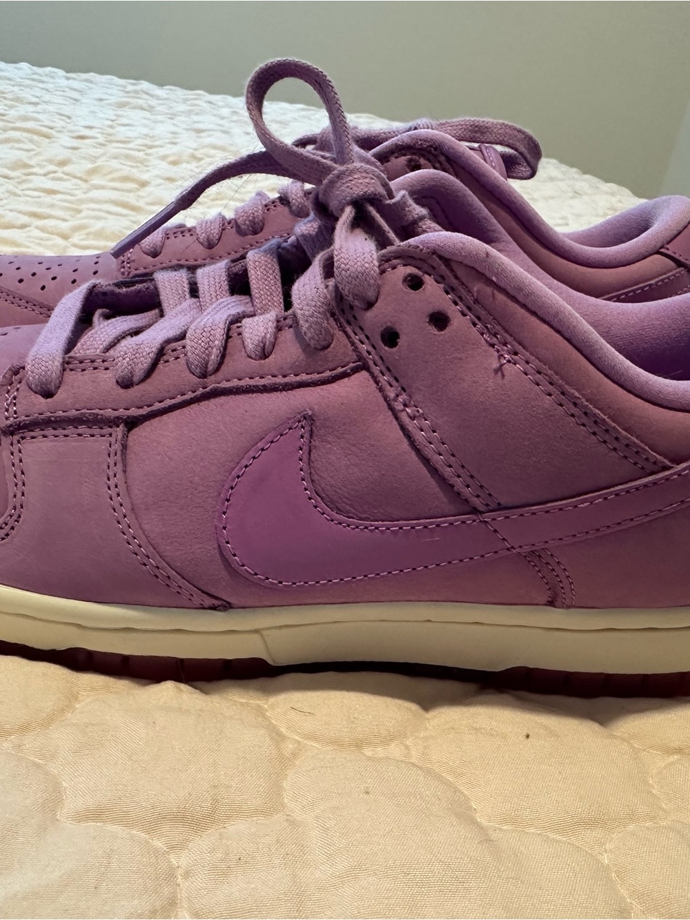 Nike Women’s Lavender Suede Low-Top Sneakers